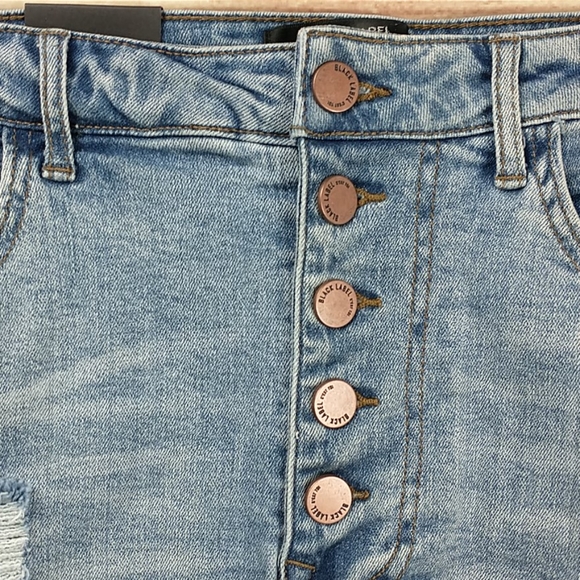 Black Label C'est Toi Denim Mini-Skirt Size L - Picture 3 of 8